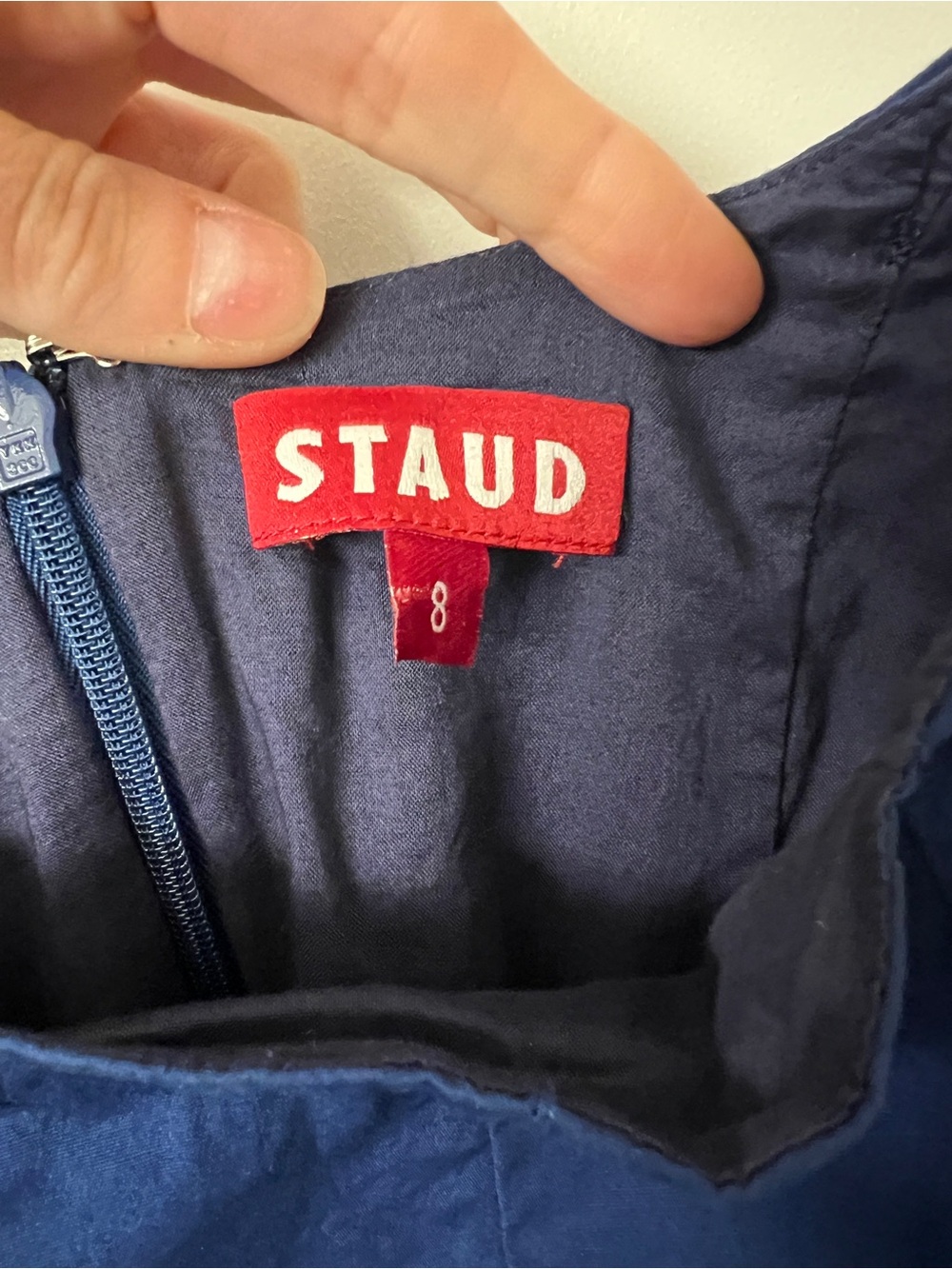 Staud Wells Dress - Navy - Picture 4 of 5